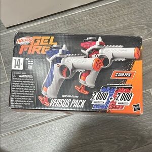 Nerf Pro Gelfire Blaster Set in White, Orange, and Blue